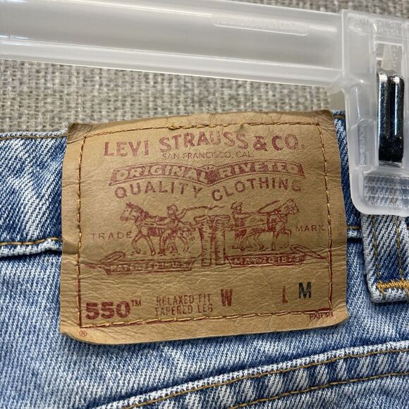 Vintage 90s Levi Strauss 550 Jeans Women's 12 M Relaxed Fit Tapered Leg USA - Picture 12 of 16